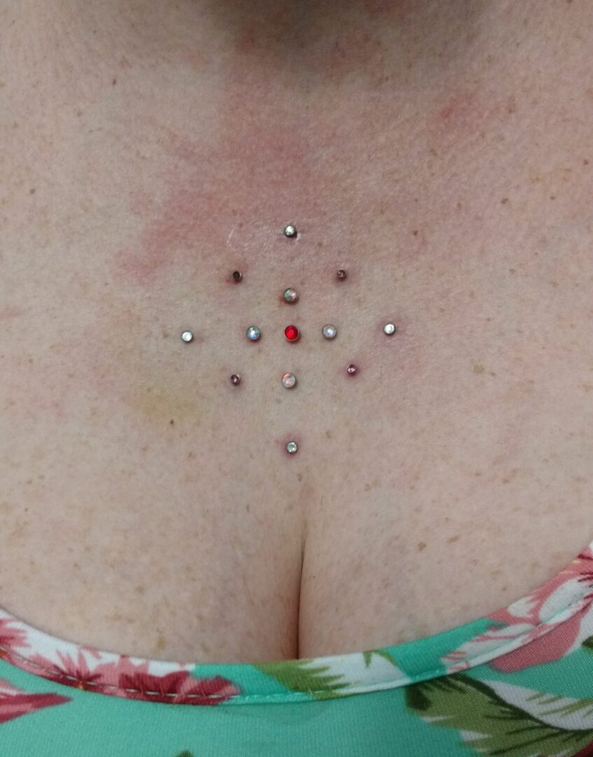 Body piercing work